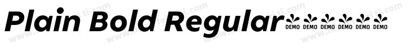 Plain Bold Regular字体转换